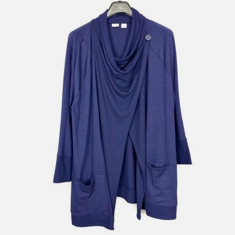 Chico’s Zenergy Convertible Drape-Front Sweater